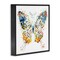 Stupell Industries Musical Butterfly Wings Framed Giclee Wall Art Design by LSR Design Studio